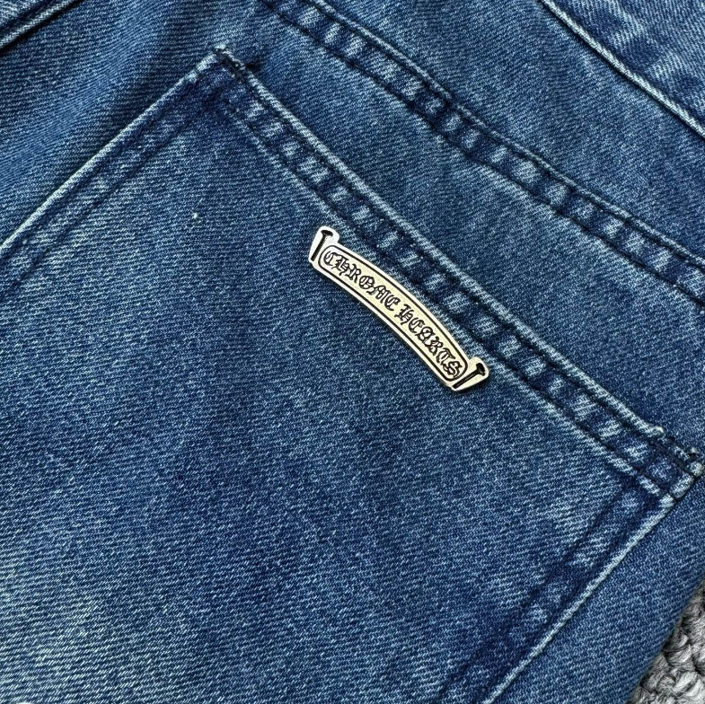 Chrome Hearts Multicolor Cross Patch Denim