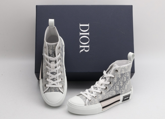 Dior B23 High-Top Oblique Sneaker – Signature Monogram Design
