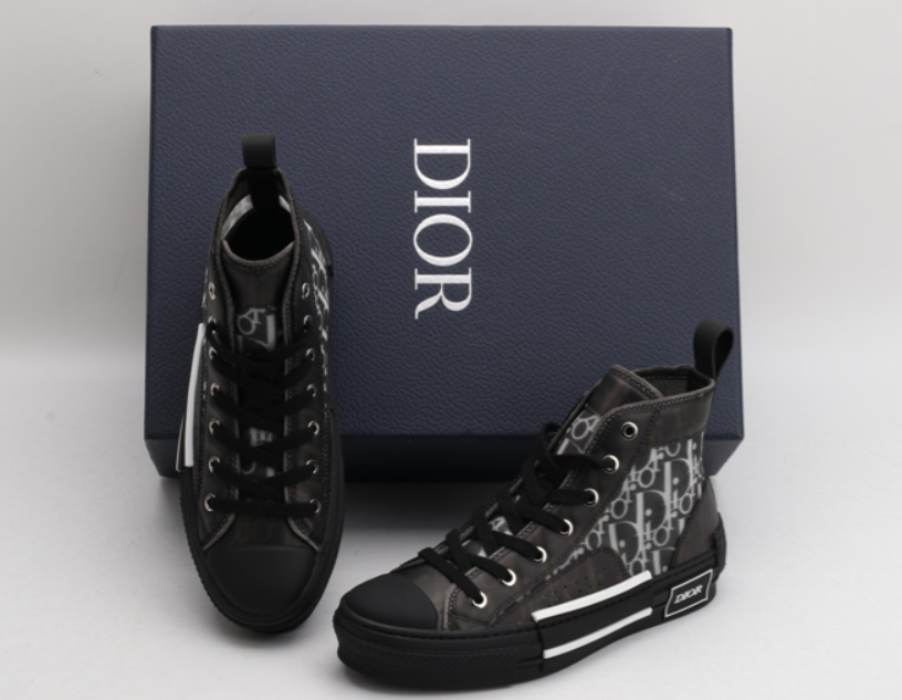 Dior B23 High-Top Oblique Sneaker – Signature Monogram Design