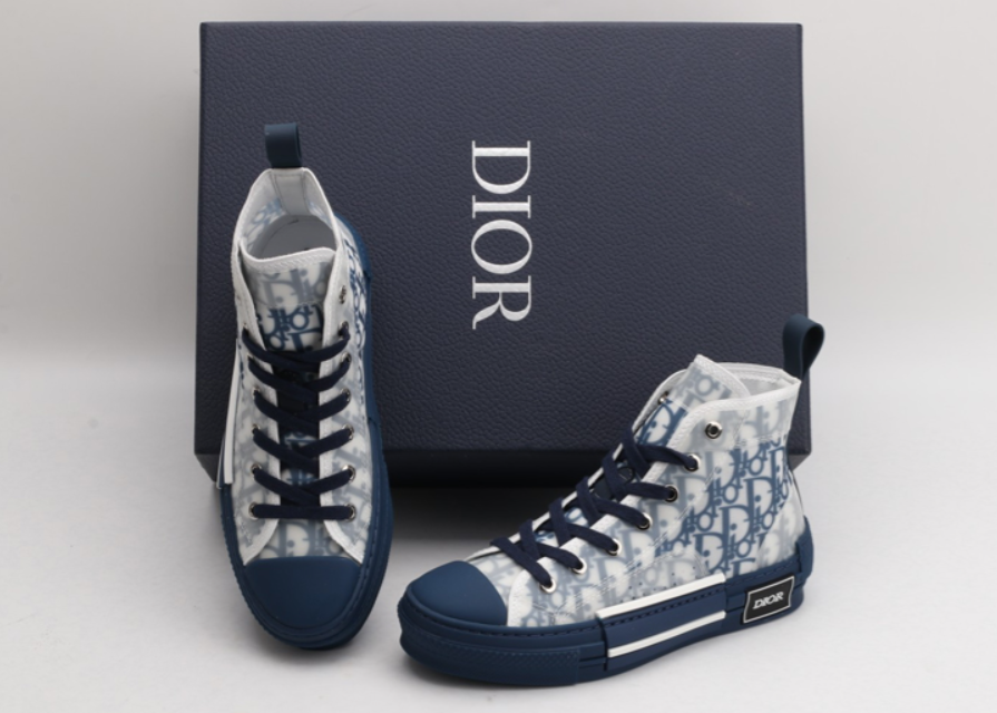 Dior B23 High-Top Oblique Sneaker – Signature Monogram Design