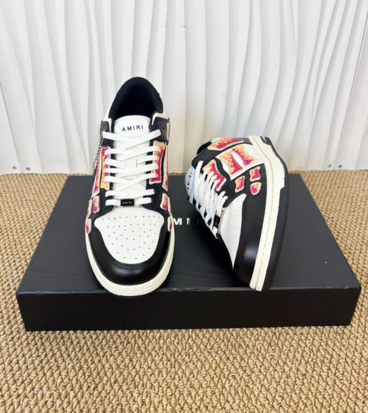 Amiri Skel Top Low – Premium Leather with Signature Bone Detail