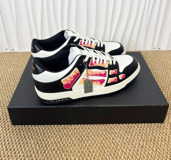 Amiri Skel Top Low – Premium Leather with Signature Bone Detail