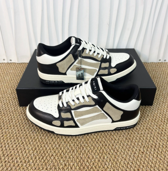 Amiri Skel Top Low – Premium Leather with Signature Bone Detail