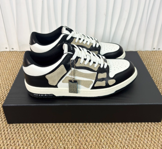 Amiri Skel Top Low – Premium Leather with Signature Bone Detail