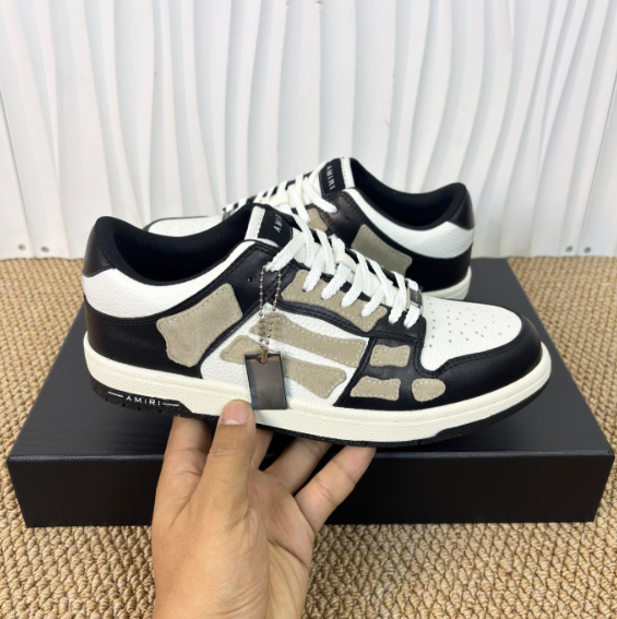 Amiri Skel Top Low – Premium Leather with Signature Bone Detail