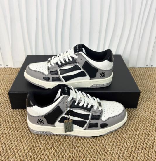 Amiri Skel Top Low – Premium Leather with Signature Bone Detail