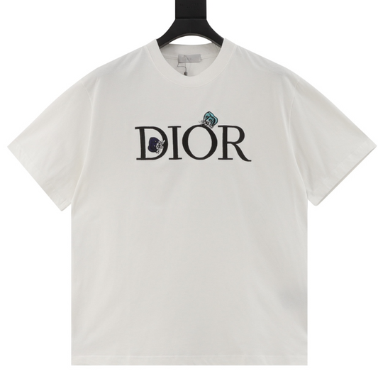 Dior Butterfly Embroidered Logo T-Shirt