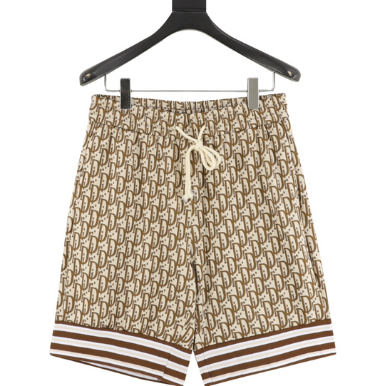 Dior Oblique Monogram Mesh Shorts – Beige/Brown
