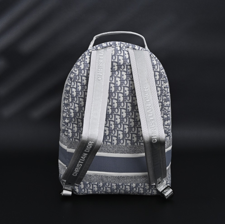 Dior Oblique Jacquard Backpack – Navy Blue