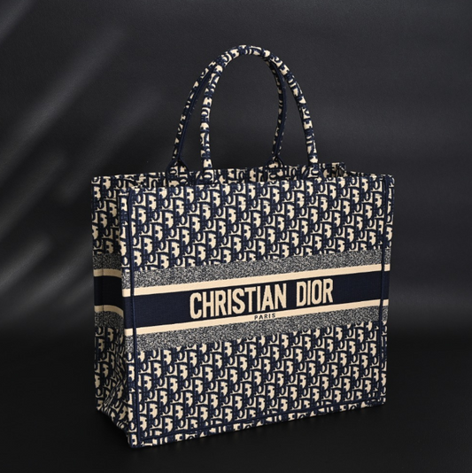 Dior Oblique Embroidered Large Book Tote