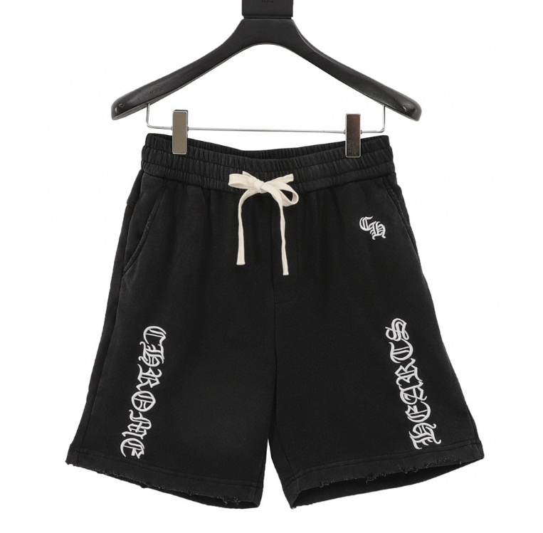 Chrome Hearts Gothic Logo Drawstring Shorts
