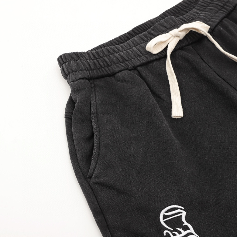 Chrome Hearts Gothic Logo Drawstring Shorts