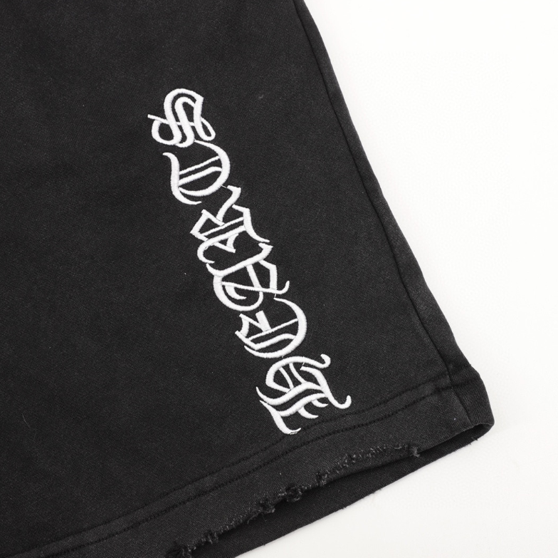 Chrome Hearts Gothic Logo Drawstring Shorts