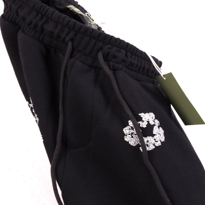 Chrome Hearts Rhinestone Floral Cross Shorts