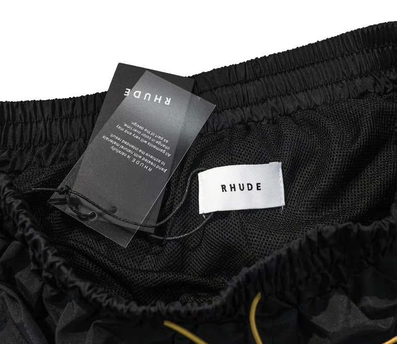 Rhude Nylon Logo Shorts – Grey & Black