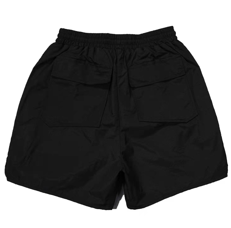 Rhude Nylon Logo Shorts – Grey & Black