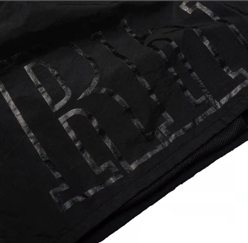 Rhude Nylon Logo Shorts – Grey & Black