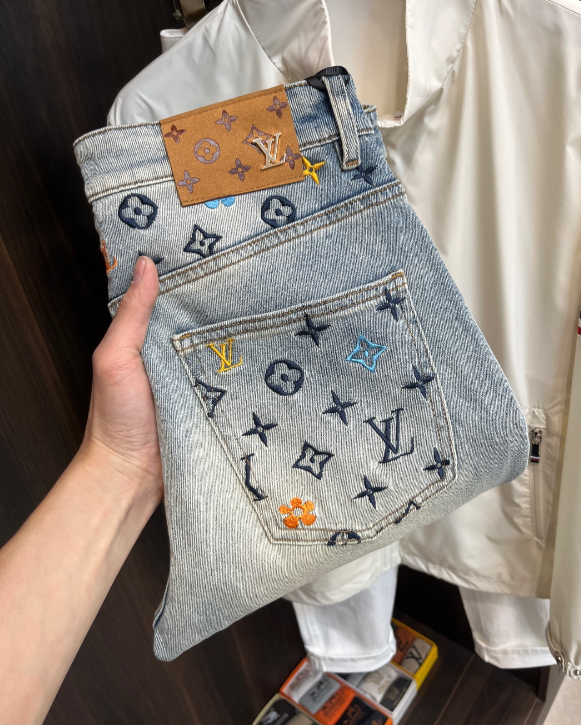 Louis Vuitton Monogram Gradient Denim Jeans