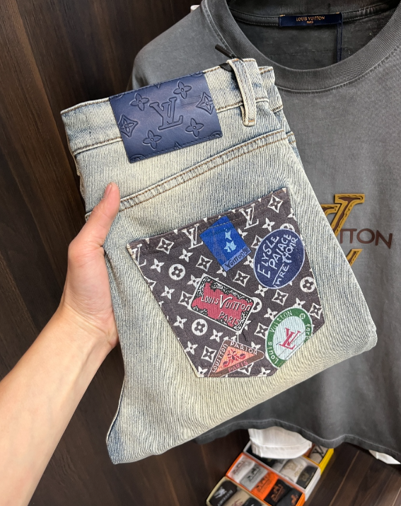 Louis Vuitton Monogram Gradient Denim Jeans