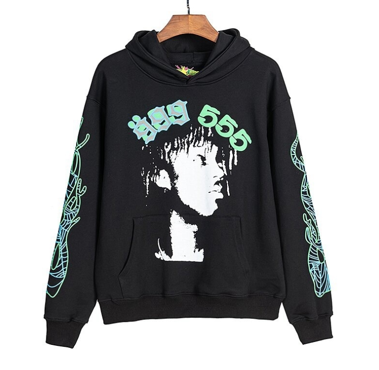 Juice WRLD 999 x 555 Graphic Black Hoodie