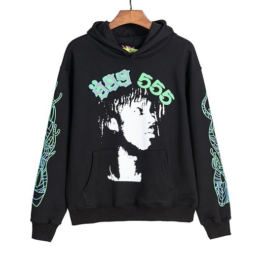 Juice WRLD 999 x 555 Graphic Black Hoodie