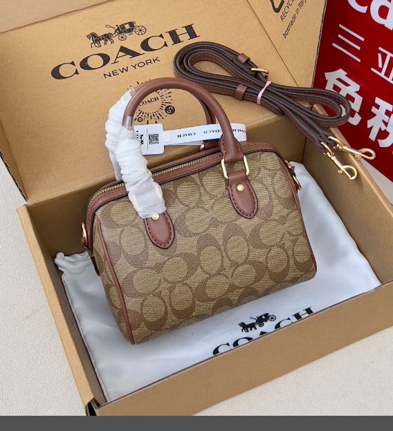 Coach Rowan Satchel in Signature Canvas