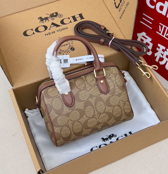 Coach Rowan Satchel in Signature Canvas