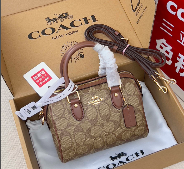 Coach Rowan Satchel in Signature Canvas