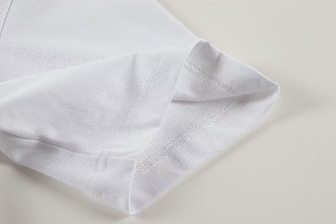 Chrome Hearts Horseshoe Tee – Black/White with Rhinestone Detailing